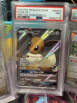 lot of 4 Graded PSA 9 Pokemon Eevee Cards- Stamped/Promos/Master ball - Image 3