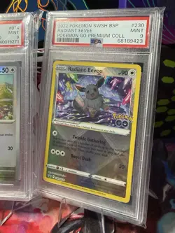 lot of 4 Graded PSA 9 Pokemon Eevee Cards- Stamped/Promos/Master ball - Image 5