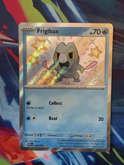 Pokemon Frigibax 128/091 Paldean Fates Shiny Holo Rare Art Card - Image 1
