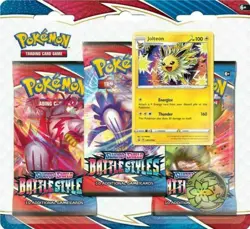 Pokemon TCG: Sword & Shield Battle Styles Blister Pack with 3 Booster Packs 820650808227 - Image 1