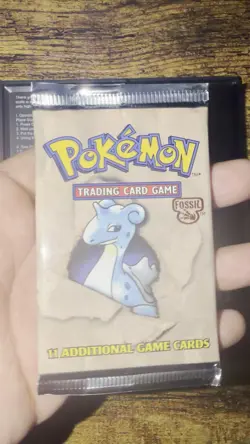 Pokemon Fossil Booster Pack Unlimited factory sealed. 21.02g Heavy - Image 2