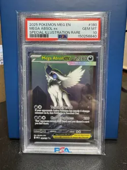 202( Pokemon Mega Evolution Mega Absol Special Illustration Rare PSA 10 - Image 1