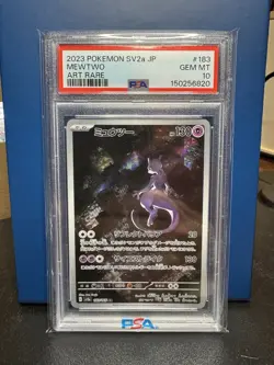 2023 Pokemon Japanese 151 Scarlet & Violet Mewtwo Art Rare PSA 10 - Image 1