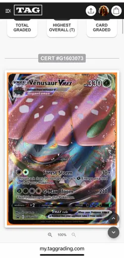 2021 Pokemon VMAX Battle Box Venusaur VMax SWSH102 Black Star Promo - TAG 10 - Image 5