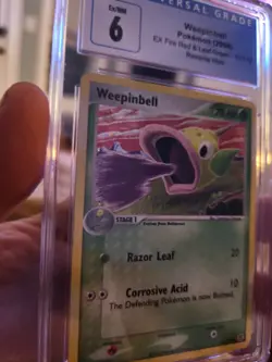 2004 Pokemon EX FireRed LeafGreen Weepinbell Rev Holo PSA CGC 6 51/112 - Image 1