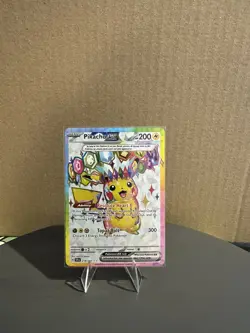 Pikachu ex 219/191 - Pokemon TCG: Surging Sparks -Full Art Holo Rare MINT! - Image 1