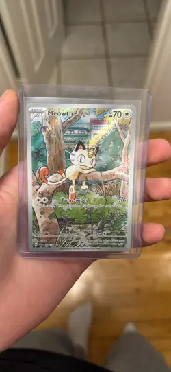 Pokemon ME02 Phantasmal Flames Meowth 106/094 Illustration Rare IR NM - Image 1