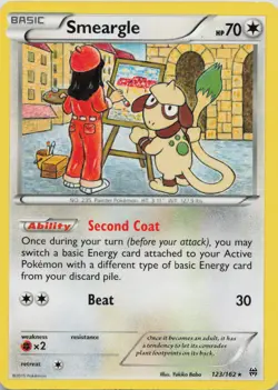 Smeargle 123/162 Rare BREAKthrough Pokemon Near Mint - Image 1
