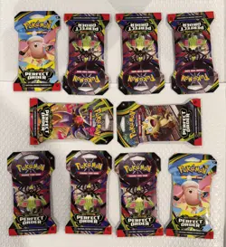 Perfect Order Sleeved Booster Packs NEW* (Lot Of 10) Pokemon Mega Evolution - Image 1