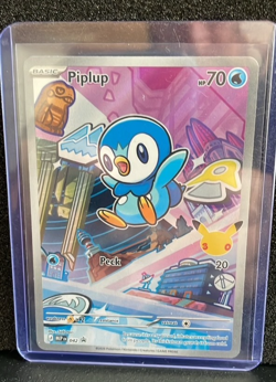 2026 POKEMON MEGA EVOLUTION FIRST PARTNER PROMO FULL ART HOLO PIPLUP #042 MINT - Image 1