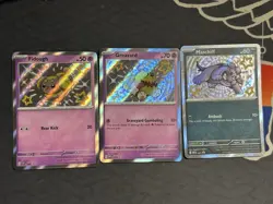 Pokemon Paldean Fates Promo Set Fidough 69, Greavard 79, Maschiff 71 - Image 1