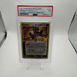 PSA 7 - GRENINJA SWSH144 - CELEBRATIONS ETB 25TH BLACK STAR PROMO GOLD STAR - Image 1