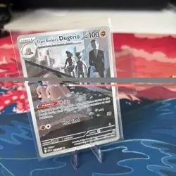 Team Rocket's Dugtrio 239/217 Illustration Rare Pokemon Mega Ascended Heroes NM - Image 1