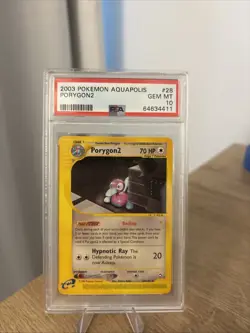 2003 POKEMON AQUAPOLIS #28 PORYGON2 PSA 10 - POP 41! - Image 1