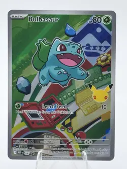 Bulbasaur Pokemon First Partner Illustration #37 Black Star Promo Pokemon MEP - Image 1