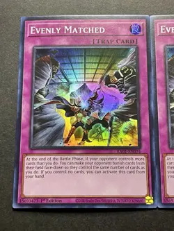 3x Evenly Matched | RA01-EN074 | NM | Super Rare | 1st Edition | YuGiOh! - Image 3