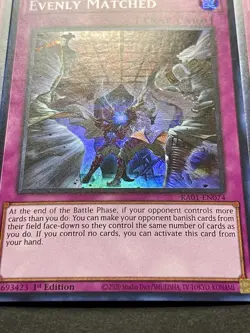 3x Evenly Matched | RA01-EN074 | NM | Super Rare | 1st Edition | YuGiOh! - Image 4