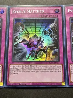 3x Evenly Matched | RA01-EN074 | NM | Super Rare | 1st Edition | YuGiOh! - Image 5