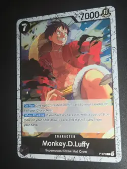 One Piece Card Game - Monkey.D.Luffy P-075 P Promo Holo Foil (PRB02) - English - Image 2