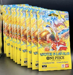 One Piece OP-15 Adventure On Kami's Island Sleeved Booster Pack Lot Of 10 Sealed - Image 1