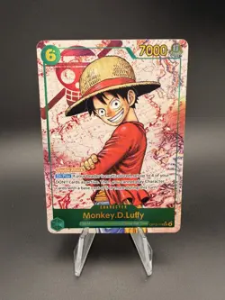 Monkey D Luffy OP13-118 SEC RED Alt Art One Piece Carrying On His Will English - Image 1