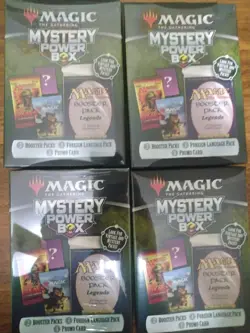 MTG Mystery Power Box Sealed | 2 Booster Packs 1 Foreign Pack 1 Promo Card-Qty 4 - Image 1