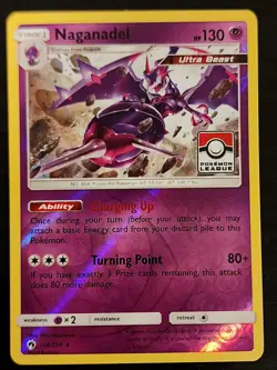 Pokemon Card Naganadel 108/214 - Pokemon League Promo - SM Lost Thunder - Image 1