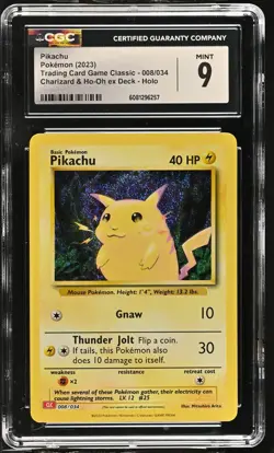 2023 Pokemon Trading Card Game Classic - Pikachu #008/034 CGC 9 Mint - Image 2