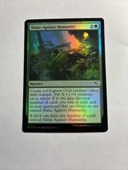 Slime Against Humanity - Murders at Karlov Manor Foil MTG Plus Bonus Card!!! - Image 1