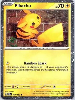 Pikachu - (Cosmo Holo) Holo Rare Miscellaneous Cards & Products 051/162 NM - Image 1