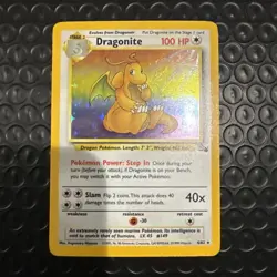 Dragonite Fossil Holo Rare Card 4/62 Unlimited - Image 1