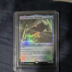 Avatar: The Last Airbender Wan Shi Tong Legendary Creature Blue Holo Card - Image 1