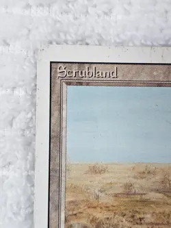 MTG Revised Dual Land Scrubland Reserved List 1994 - CardVault Inv VTG MP - Image 2