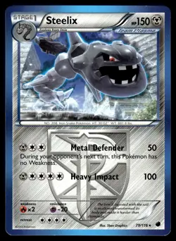 Steelix 79/116 Plasma Freeze Rare Pokemon - Image 1