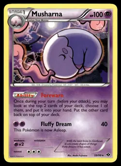 Musharna 59/99 Next Destinies Rare Pokemon - Image 1
