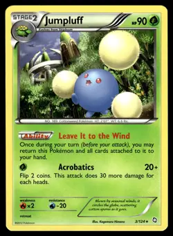 Jumpluff 3/124 Dragons Exalted Rare Pokemon - Image 1