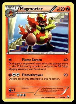 Magmortar 21/124 Dragons Exalted Rare Pokemon - Image 1