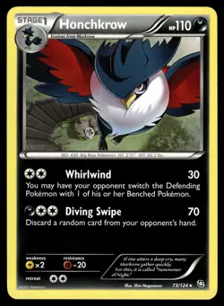 Honchkrow 73/124 Dragons Exalted Rare Pokemon - Image 1