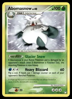 Abomasnow 19/123 Mysterious Treasures Rare Pokemon - Image 1
