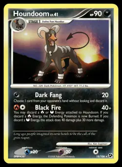 Houndoom 18/106 Great Encounters Rare Pokemon - Image 1