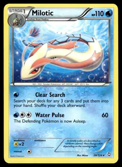 Milotic 28/124 Dragons Exalted Rare Holo Pokemon - Image 1