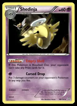 Shedinja 48/124 Dragons Exalted Rare Pokemon - Image 1
