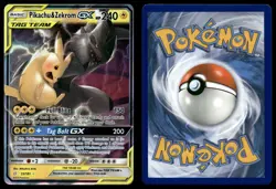 Pikachu & Zekrom GX 33/181 Holo Rare GX Team Up Tag Pokemon LP - Image 3