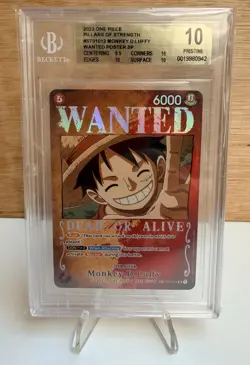 Bgs 10 Monkey D Luffy Wanted Pillars Of Strength St01-012 - Image 2
