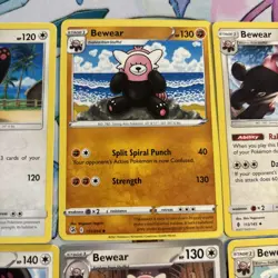 Bewear 6 Card Lot- Non-holo - Cute Pokemon - Image 3