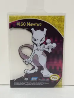 Topps Pokemon TV Animation Edition Die-Cut Trading Card #150 Mewtwo - Image 2