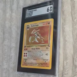 Pokemon Kabutops Fossil 1st Edition Holo 9/62 SGC 6 1999 English Rare Card - Image 3