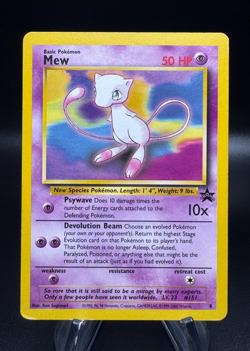 Pokemon WoTC Promo MEW Non Holo Black Star Promo #8 1 - Image 1