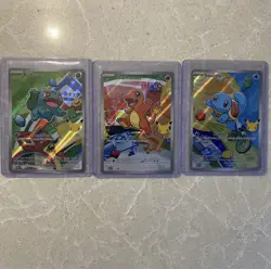 Pokemon TCG First Partner Illustration Collection Series 1 Kanto GEN 1 Starters - Image 1