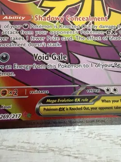 Mega Gengar ex 269/217 Pokemon TCG Ascended Heroes Mega Attack Rare - Pack Fresh - Image 3